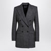 Dolce & Gabbana Dolce&Gabbana Anthracite grey tweed double-breasted jacket