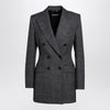 Dolce & Gabbana Dolce&Gabbana Anthracite grey tweed double-breasted jacket