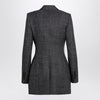 Dolce & Gabbana Dolce&Gabbana Anthracite grey tweed double-breasted jacket