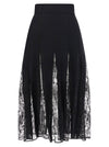 Dolce & Gabbana Charmeuse Skirt With Lace