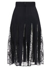 Dolce & Gabbana Charmeuse Skirt With Lace