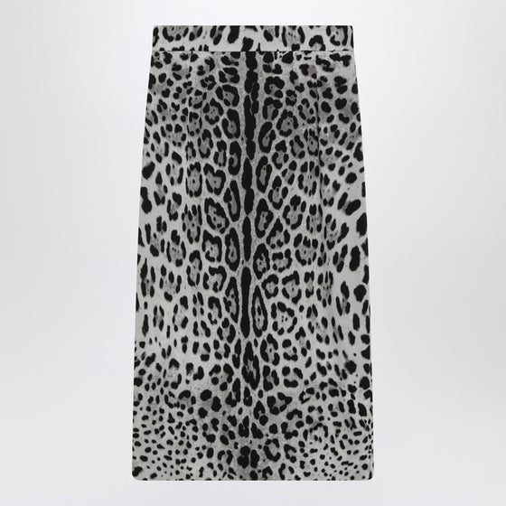Dolce & Gabbana Dolce&Gabbana Leopard print silk pencil skirt