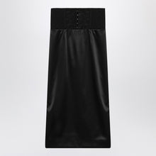  Dolce & Gabbana Dolce&Gabbana Black midi skirt with corset belt