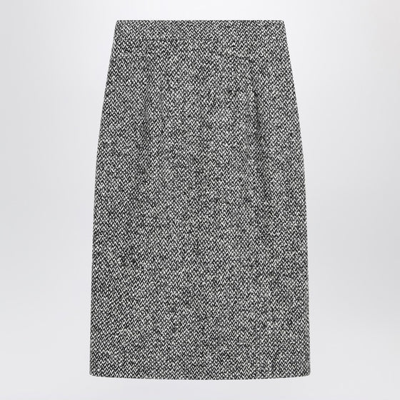 Dolce & Gabbana Dolce&Gabbana Pencil skirt in speckled wool blend