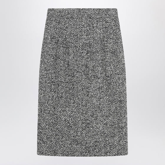 Dolce & Gabbana Dolce&Gabbana Pencil skirt in speckled wool blend