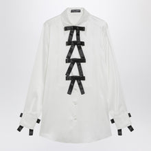  Dolce & Gabbana Dolce&Gabbana White silk shirt with bows