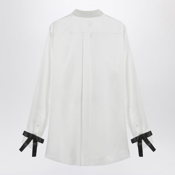 Dolce & Gabbana Dolce&Gabbana White silk shirt with bows