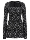 Dolce & Gabbana Black Flower Dress