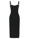 Dolce & Gabbana Black Sicily Bra Corset Dress