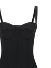 Dolce & Gabbana Black Sicily Bra Corset Dress