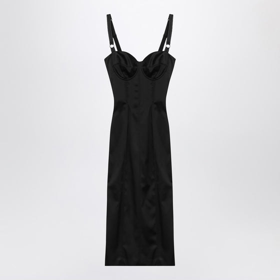 Dolce & Gabbana Dolce&Gabbana Black satin bustier dress