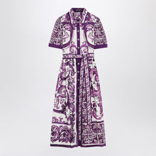  Dolce & Gabbana Dolce&Gabbana Poplin shirt dress with Maiolica print