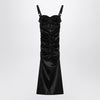 Dolce & Gabbana Dolce&Gabbana Draped black dress with bra detail