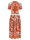 Dolce & Gabbana Maiolica Print Dress