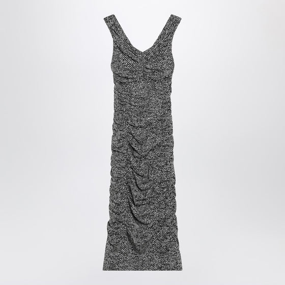Dolce & Gabbana Dolce&Gabbana Diagonal print dress in silk blend