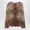 Dolce & Gabbana Dolce&Gabbana Silk blend leopard print T-shirt