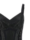 Dolce & Gabbana Satin And Lace Corsetry Bodysuit