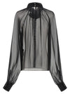 Dolce & Gabbana Chiffon Blouse With Flower
