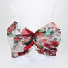 Dolce & Gabbana Dolce&Gabbana Bustier top in marquisette and chiffon with Rose print