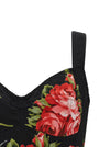 Dolce & Gabbana Bouquet Rose Bustier Top