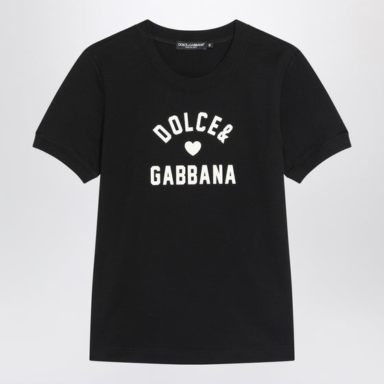 Dolce & Gabbana Dolce&Gabbana Black cotton logo T-shirt