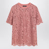 Dolce & Gabbana Dolce&Gabbana Pink lace T-shirt