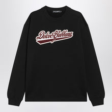  Dolce & Gabbana Dolce&Gabbana Black cotton sweatshirt with logo patch