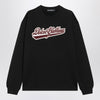 Dolce & Gabbana Dolce&Gabbana Black cotton sweatshirt with logo patch