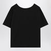 LouLou De Saison Black cotton V-neck T-shirt