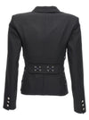 Alessandra Rich Single Breast Lace-up Blazer Jacket