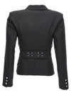 Alessandra Rich Single Breast Lace-up Blazer Jacket