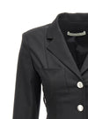 Alessandra Rich Single Breast Lace-up Blazer Jacket