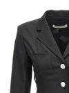 Alessandra Rich Single Breast Lace-up Blazer Jacket