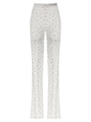 Alessandra Rich Rhinestone Lace Leggings