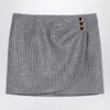 Alessandra Rich Black wool mini skirt with darts
