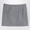 Alessandra Rich Black wool mini skirt with darts