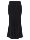 Alessandra Rich Maxi Wool Skirt