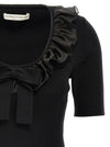 Alessandra Rich Ruffle T-shirt