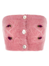 Alessandra Rich Carded Mohair Top
