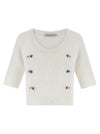 Alessandra Rich Carded Mohair Sweater