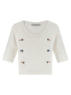 Alessandra Rich Carded Mohair Sweater