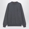 Loro Piana Grey mélange cashmere sweater