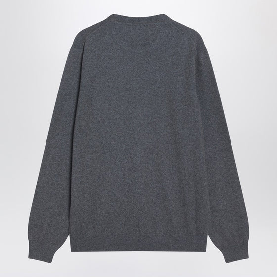 Loro Piana Grey mélange cashmere sweater