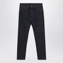  Loro Piana Dark Lagoon-coloured Doccio jeans