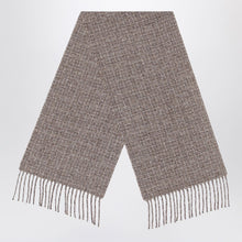  Loro Piana Moulin scarf in brown tweed