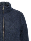 Thom Browne Herringbone Harris Tweed Reversible Down Jacket