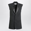 Ami Paris Anthracite grey wool vest