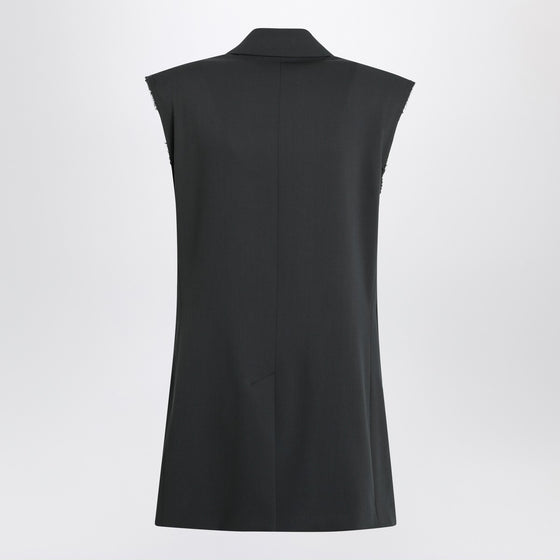 Ami Paris Anthracite grey wool vest