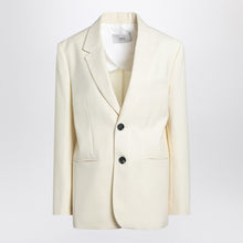  Ami Paris Butter-coloured wool jacket