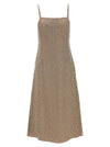 Fendi Satin Midi Dress